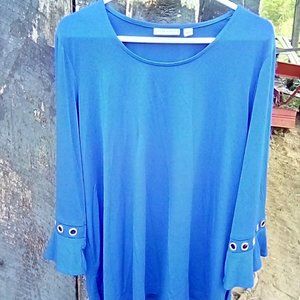 Susan Graver Liquid Knit Tunic Top XL